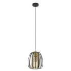 Eglo Pendel Lampe Encinitos Sort, Guld | Egnet til E27